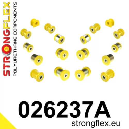 026237A: Rear suspension bush kit SPORT 19mm Yellow
