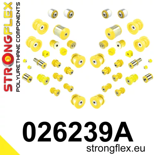 026239A: Full suspension bush kit SPORT 29mm 17mm 221761 Yellow