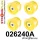 026240A: Rear subframe bush kit SPORT Yellow