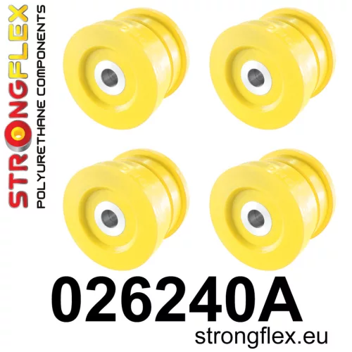 026240A: Rear subframe bush kit SPORT Yellow