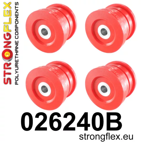 026240B: Rear subframe bush kit Red