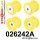 026242A: Front subframe bush kit SPORT Yellow