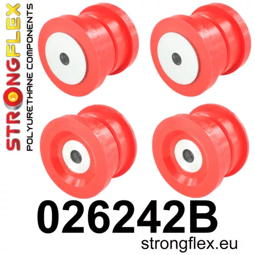 026242B: Front subframe bush kit Red
