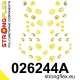 026244A: Full suspension polyurethane bush kit SPORT 31mm 19mm Yellow