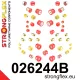 026244B: Full suspension polyurethane bush kit Custom 18mm Red
