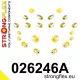 026246A: Rear suspension bush kit SPORT 22mm Yellow