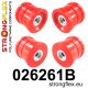 026261B: Rear subframe bush kit Red