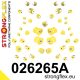 026265A: Full suspension polyurethane bush kit SPORT 31mm 20mm 021973 - 75mm Yellow