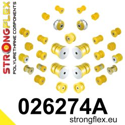   026274A: Full suspension polyurethane bush kit SPORT 19mm 21,5mm Yellow