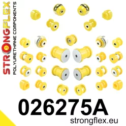   026275A: Full suspension polyurethane bush kit SPORT 21,5mm 18,5mm 221949 221942 - 60mm Black