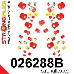 026288B: Full suspension bush kit 25mm 18mm 2 x 021770 Red