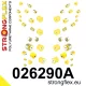 026290A: Full suspension polyurethane bush kit SPORT 29mm 19mm Yellow