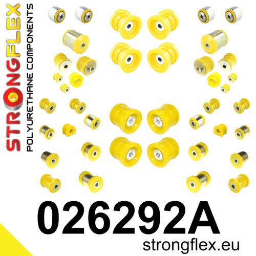 026292A: Full suspension polyurethane bush kit SPORT 29mm 13mm Yellow