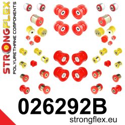 026292B: Full suspension polyurethane bush kit 25mm 12mm Red