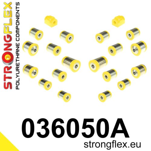 036050A: Rear suspension bush kit SPORT 14mm Yellow