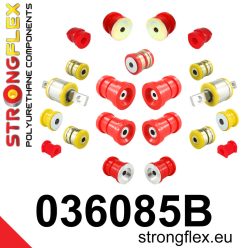   036085B: Full suspension polyurethane bush kit 24mm 13mm 032087 - 840i, 840Ci, 850Ci Black