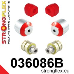 036086B: Front suspension bush kit 21mm Black