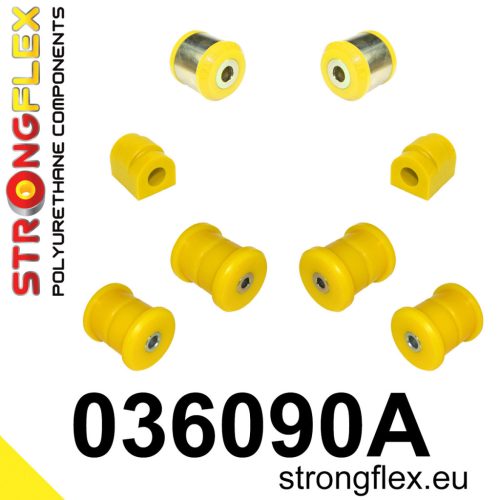 036090A: Rear suspension bush kit SPORT 14mm Yellow