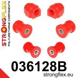 036128B: Front suspension bush kit 18mm 031322 Red