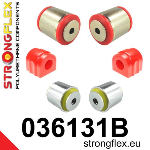 036131B: Front suspension bush kit Custom Red