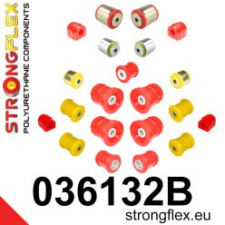 036132B: Full suspension polyurethane bush kit 27mm 14mm Red