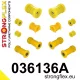 036136A: Rear suspension bush kit SPORT 12mm 4 x 031860A eccentric bush 031167 Black