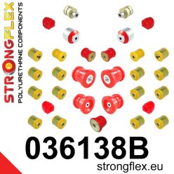   036138B: Full suspension polyurethane bush kit 26,5mm 13mm Red