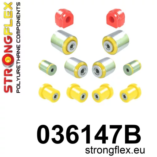 036147B: Front suspension bush kit 21mm Black