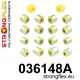 036148A: Rear suspension bush kit SPORT 22mm Yellow