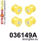 036149A: Rear beam mounting bush kit SPORT Yellow