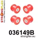 036149B: Rear beam mounting bush kit Red