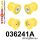036241A: Rear subframe bush kit SPORT Yellow