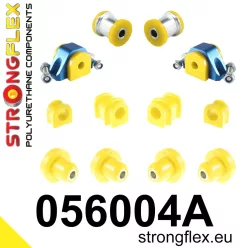   056004A: Front suspension and ream beam bush kit SPORT 19mm M10 Yellow