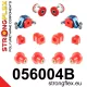 056004B: Front suspension and ream beam bush kit 19mm M12 Red