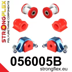 056005B: Front suspension bush kit 16mm Red