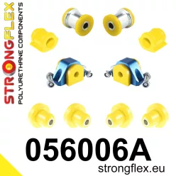   056006A: Front suspension and ream beam bush kit SPORT 16mm M10 Black