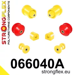   066040A: Front suspension and ream beam bush kit SPORT 16mm Yellow