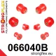066040B: Front suspension and ream beam bush kit 18mm Black
