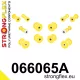 066065A: Rear suspension bush kit SPORT Yellow