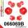 066069B: Front suspension bush kit 16mm Red