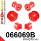 066069B: Front suspension bush kit 19mm Red