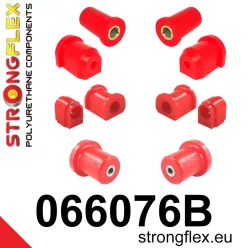 066076B: Front suspension and ream beam bush kit 18mm Red
