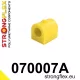 070007A: Front anti roll bar bush SPORT 21mm Yellow