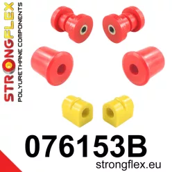   076153B: Front suspension bush kit 21mm 071465 - 12mm 071463 Red