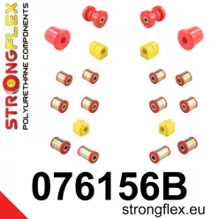   076156B: Full suspension bush kit 21mm 18mm 071465 - 12mm 071463 Black