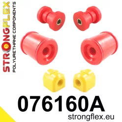 076160B: Front suspension bush kit 21mm 071465 - 12mm Red