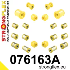   076163A: Full suspension bush kit SPORT 21mm 18mm 071465 - 12mm 070012 Black