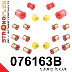   076163B: Full suspension bush kit 21mm 18mm 071465 - 12mm 070012 Black