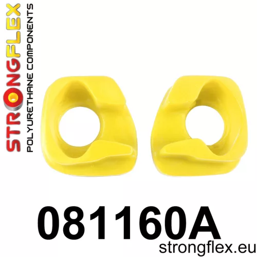 081160A: Engine mount inserts front SPORT Black