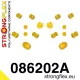 086202A: Front suspension bush kit SPORT Custom 2 x 081743 Yellow